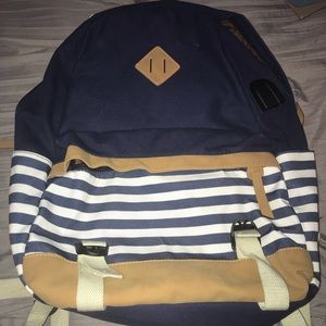Blue Backpack w/ School Folders